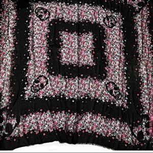 NWOT ZAGIG&VOLTAIRE Gerry flower skull scarf